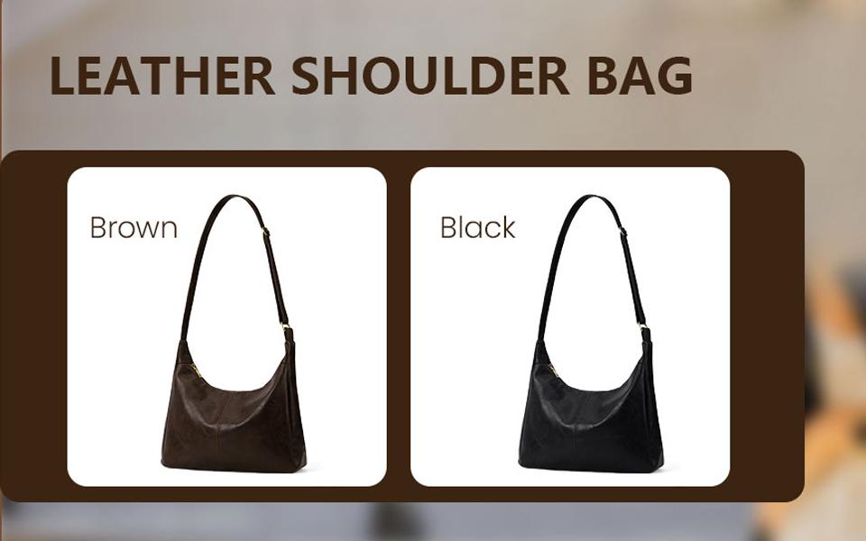Hobo Shoulder Bags for Women Soft Vegan Leather Shoulder Handbag Versatile Large Capacity Tote Underarm Shoulder Bag Purses ﻿