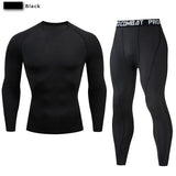2pcs Men Compression Sportswear Suit GYM Tight Sports Yoga Sets