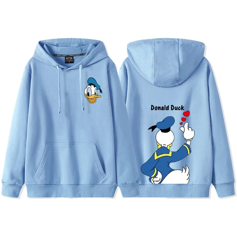 Anime Cartoon Disney Donald Duck Daisy Duck Couple Hooded Hoodie Women's Autumn/Winter Coat hoodie  sweatshirt  anime hoodie 2