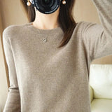 Women Sweater O-neck Autumn Winter BasicPullover Warm Casual Pulls Jumpers Korean FashionSpring Knitwear Bottoming Shirt 2023 3