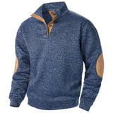 Autumn and winter men's stand collar long sleeve casual knitted sweater top