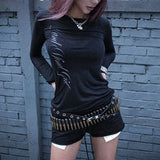 Gothic Harajuku Vintage Punk Emo Girls Long Sleeve Tee Sexy Slim Chic Printing Crop Tops Grunge Y2K Aesthetic Women's Streetwear 3