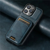 Luxury Leather Wallet Case with Magnetic Closure