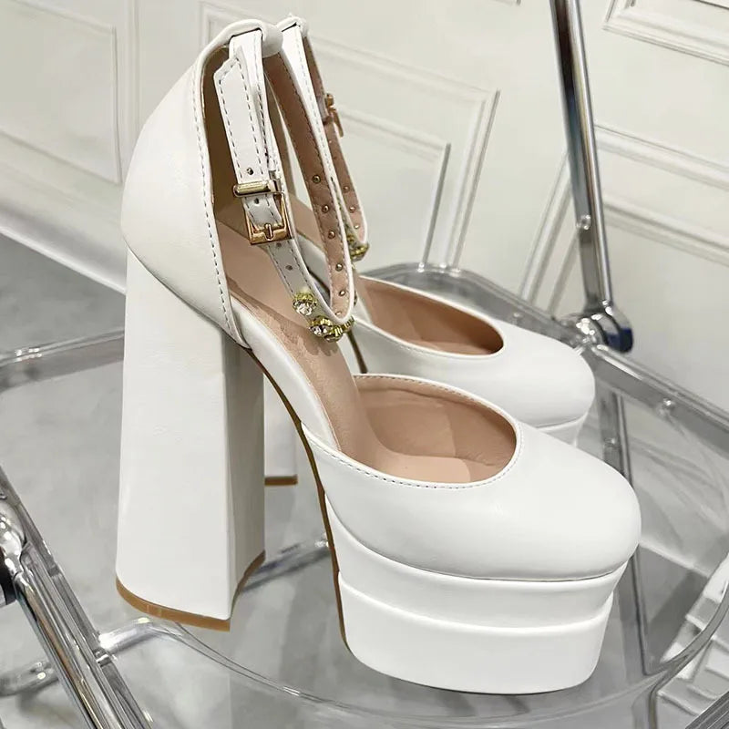 Retro Platform Mary Janes