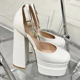 Retro Platform Mary Janes