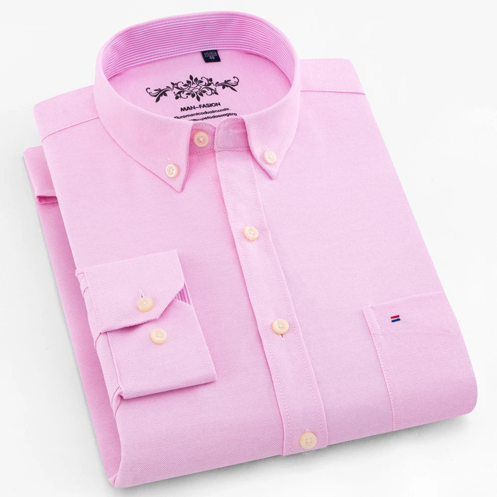 Men's Premium Cotton Blend Business Shirt