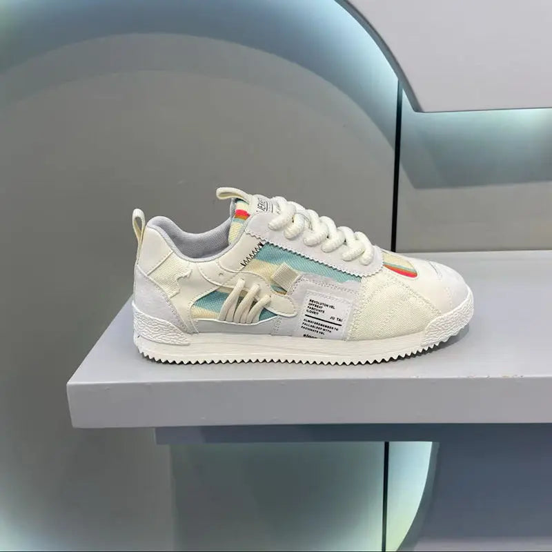 Classic Canvas Men Casual Sport Shoes Fashion Male Breathable Walking Sneakers Lightweight Slip on Men Tennis Shoes Couple Flats 2