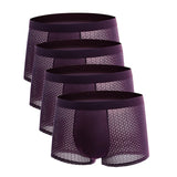 Men's Ice Silk Mesh Boxer Briefs (4-Pack)