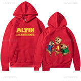 Alvin and The Chipmunks 2025 Fashion Unisex Casual Sportswear Men's Hoody Alvin Chipmunk Halloween Costume Women's Pullover Tops