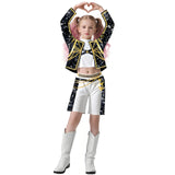 Hot Movie KPop Demon Hunters Costume Girl Cosplay KPop Singers Dance Role Halloween Demon Outfits Top + Pants + Accessories Set 3