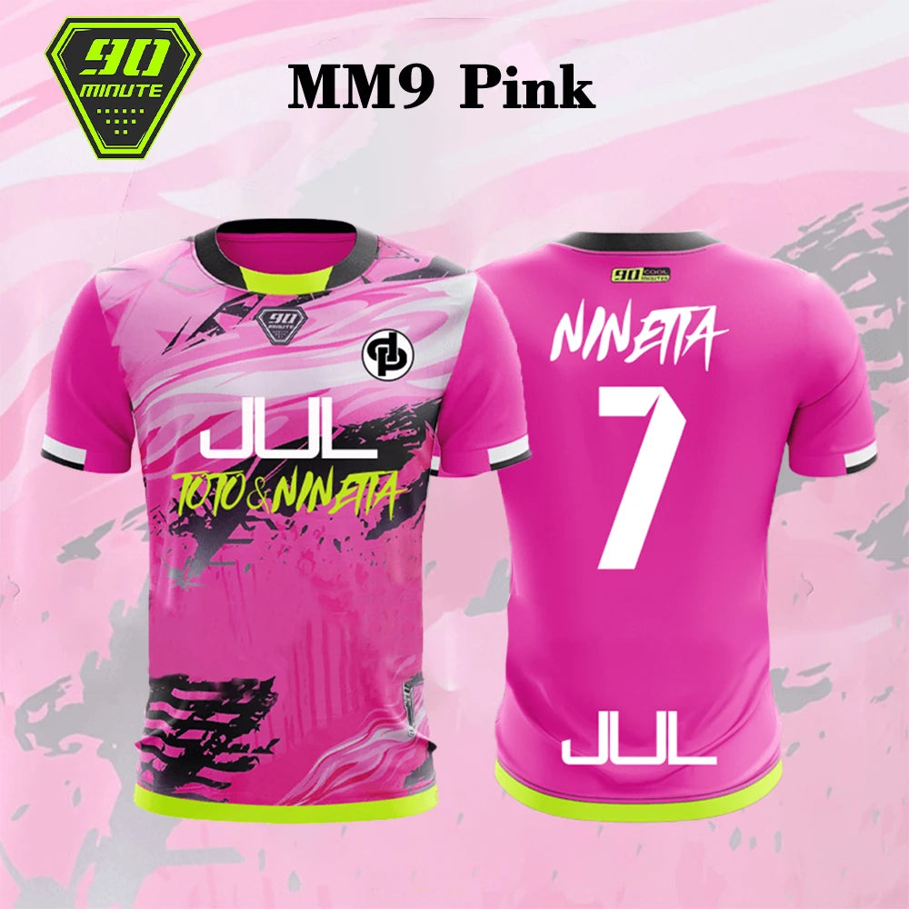 90 Minutes Series MM9 JUL Football Shirt Men's Summer Outdoor Sports Quick-drying Jersey Fitness Training O-neck T-shirt 3