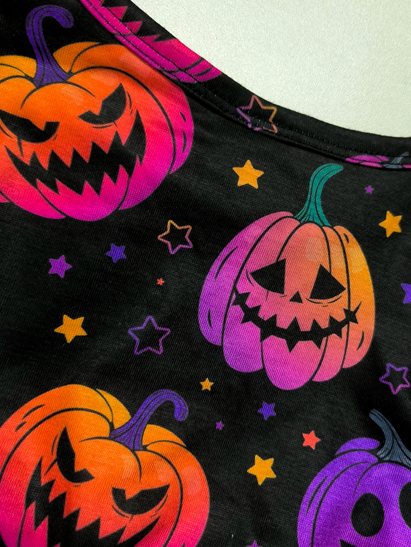 Girl Halloween Dress Pumpkin Ghost Face Pattern Mesh With Ribbon Long Sleeved Girls Party Dresses 2-8 Children Halloween Costume 4