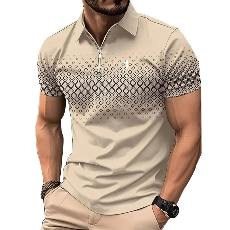 Men’s Sport Zip-Polo Shirt