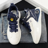 Mens Sneakers with Rotating Buckle Comfy Non Slip Lace up Durable Shoes 6