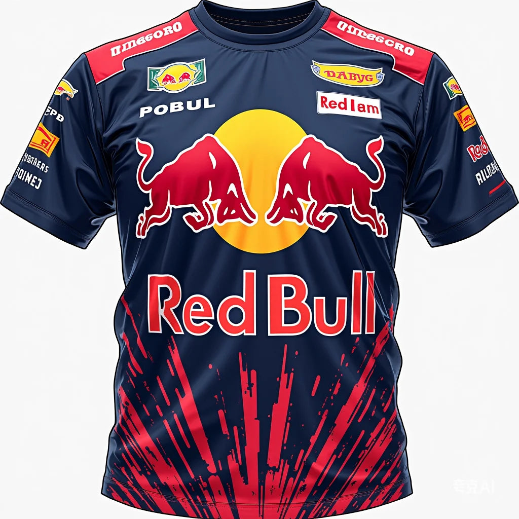 2025 New Red Bull Racing 3D Men's T-shirt F1 Formula Racing Red Bull Racing Suit Extreme Sports High Quality Brand Training Suit 3
