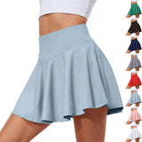 Women'S Stretch Yoga Skirt Printed Athletic Shorts Lightweight High Waisted Skirt With Pockets Women'S Simple Sports Skirt 2