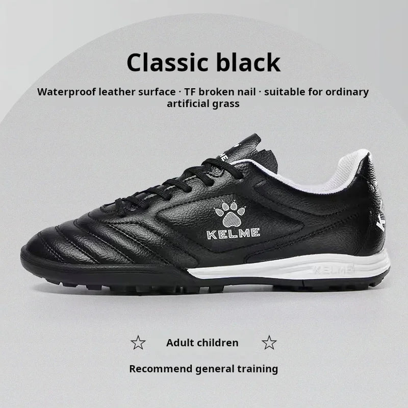 Kelme Tf Broken Nail Football Shoes Adult Youth Non-slip Football Shoes Artificial Grass Five-a-side Game Football Shoes Sports