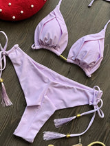 Chic Triangle Bikini Set | Women’s Brazilian Style Halter Swimwear