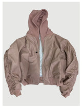 Men’s Oversized Layered Leather Bomber