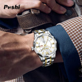 Men's Watch Date Week Fashion Watch Men Original Waterproof Non-mechanical Luminous Dual Calendar Quartz Wristwatch 3
