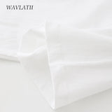 WAVLATII Women New Cotton T shirts Female Soft White Black Tees Lady Plus Size Basic Tops for Summer WT2102 6
