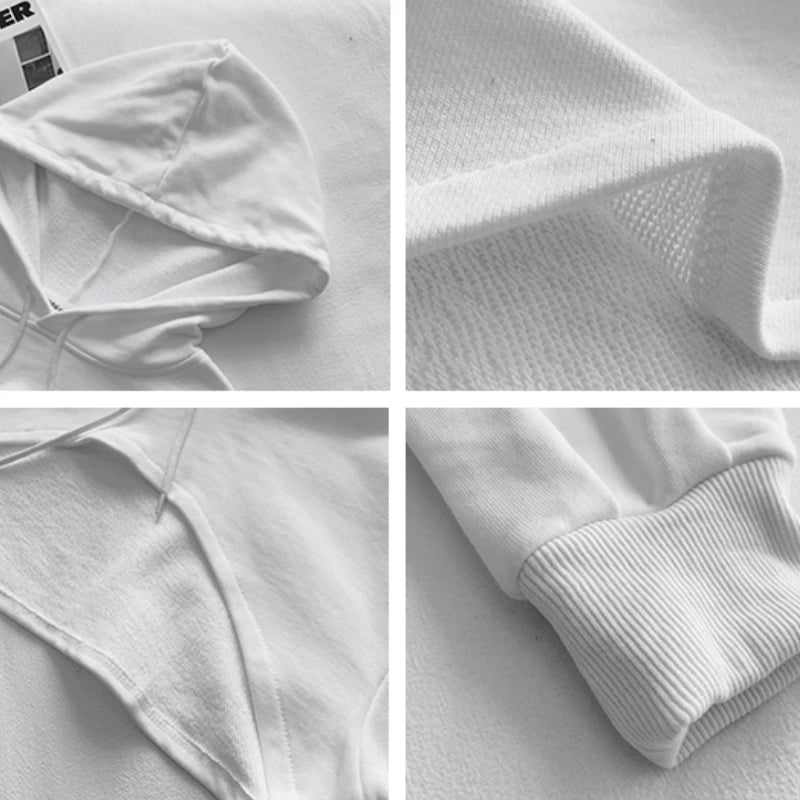 Hoodies Womens Spring Hot Sexy Ladies Loose Leisure Fit European Style Trendy Solid New Chic All-match Simple Soft Daily Design 6