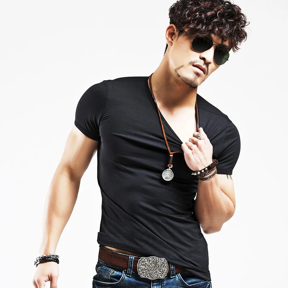 Men’s V-Neck Fitness T-Shirt
