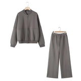 Women’s Retro 2-Piece Bomber & Wide-Leg Set