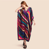 Women's Kaftan Dress | Plus Size Beach Cover Up | Summer Kimono Robe