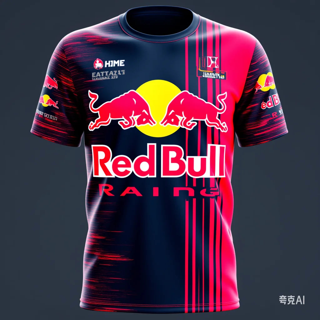 2025 New Red Bull Racing 3D Men's T-shirt F1 Formula Racing Red Bull Racing Suit Extreme Sports High Quality Brand Training Suit 4