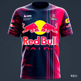 2025 New Red Bull Racing 3D Men's T-shirt F1 Formula Racing Red Bull Racing Suit Extreme Sports High Quality Brand Training Suit 4