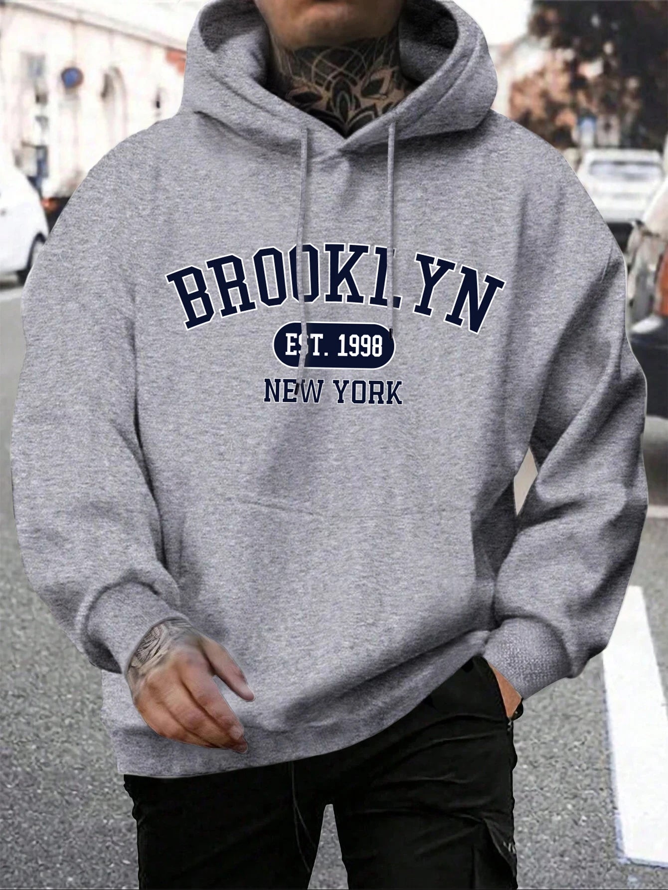 Brooklyn Est 1998 New York Printing Men Hoodies TheFashionFever 2