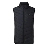Men USB Infrared 17 Heating Areas Vest Jacket Men Winter Electric Heated Vest Waistcoat For Sports Hiking Oversized 5XL 3