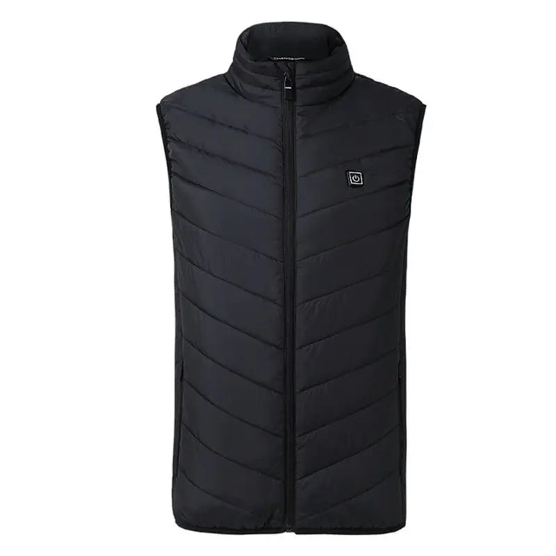 Men USB Infrared 17 Heating Areas Vest Jacket Men Winter Electric Heated Vest Waistcoat For Sports Hiking Oversized 5XL 3