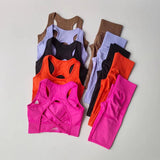 Women's tracksuit Fitness Suit Yoga Sets Sportswear Workout Sports Bra+High Waist Leggings Gym Clothing Seamless Sports Suits 3