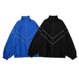 Hip Hop Varsity Jacket Men High Street Patchwork Color Black Windbreaker Coats Women Spring Autumn Thin Fashion College Jackets 3