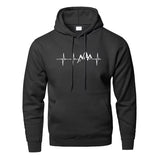 Mountain Heartbeat Hoodies for Man Sweatshirt Autumn Long Sleeve Hooded Sweatshirt 3