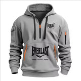 Fashion Autumn and Winter Men's Brand Clothing Design Multiple Zippers Printed Hoodie Casual Sweater Loose Hooded Jersey 4