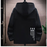 Zipper Jacket Men's Pilot Hooded Jacket Spring/Autumn Loose Pullover Front Pocket 4