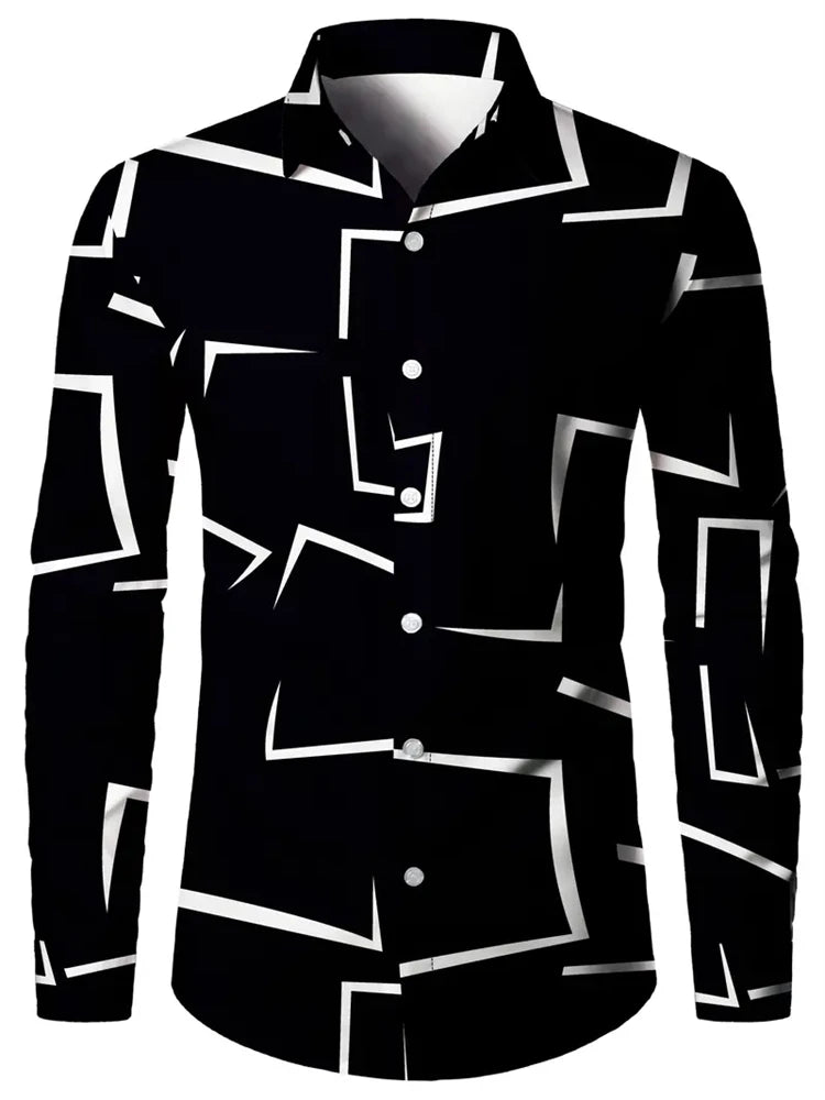 Men-s-3D-Textured-Printed-Casual-Shirt-Buttoned-Long-Sleeve-Autumn-Versatile-Lapel-Luxury-Fashion-Long
