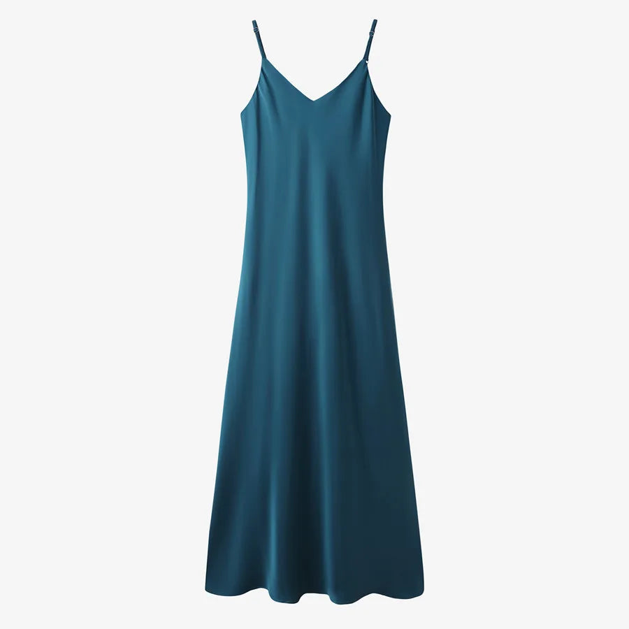 AS-2024-woman-clothes-thicken-ribbing-closed-fit-wrap-tops-Satin-Adjustable-straps-dress-ship-out