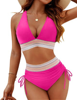 Women’s High-Waist Split Bikini Set