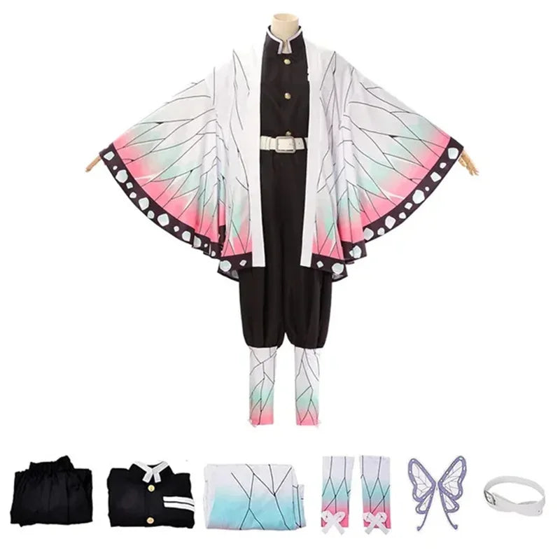 New Demon Slayer Cosplay Tanjiro Nezuko Cosplay Kids Shinobu Costume Japanese Anime Cartoon Halloween Costume Christmas Gifts 3