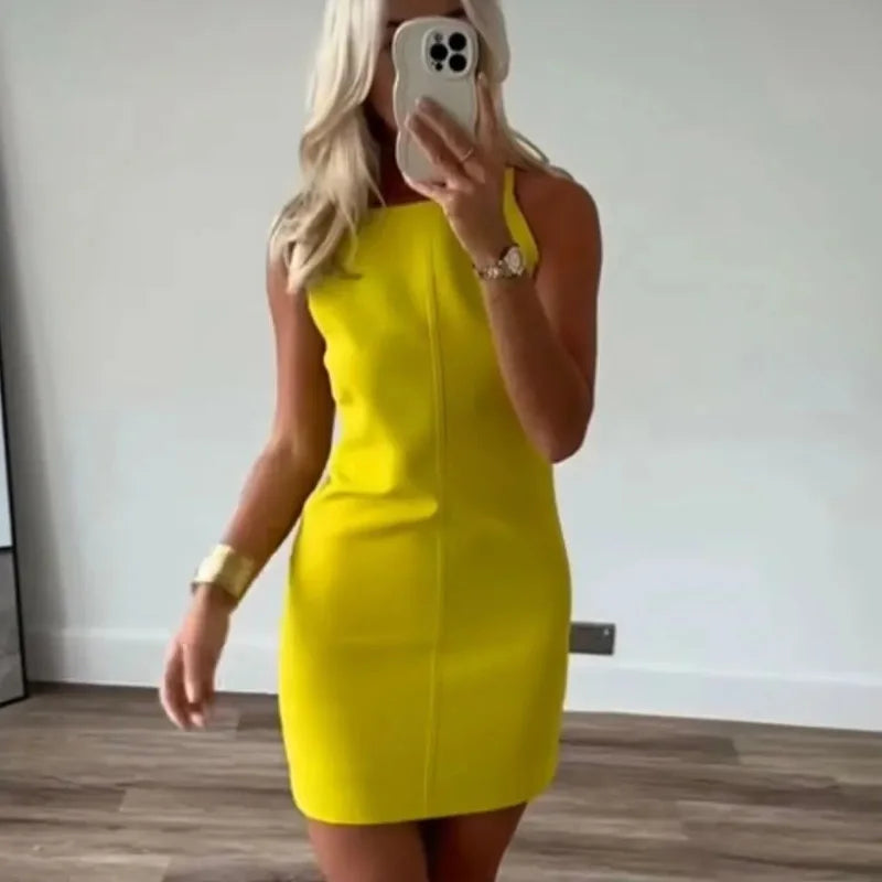 Women Off Shoulder Halter Short Dresses Summer Elegant Party Dresses 5