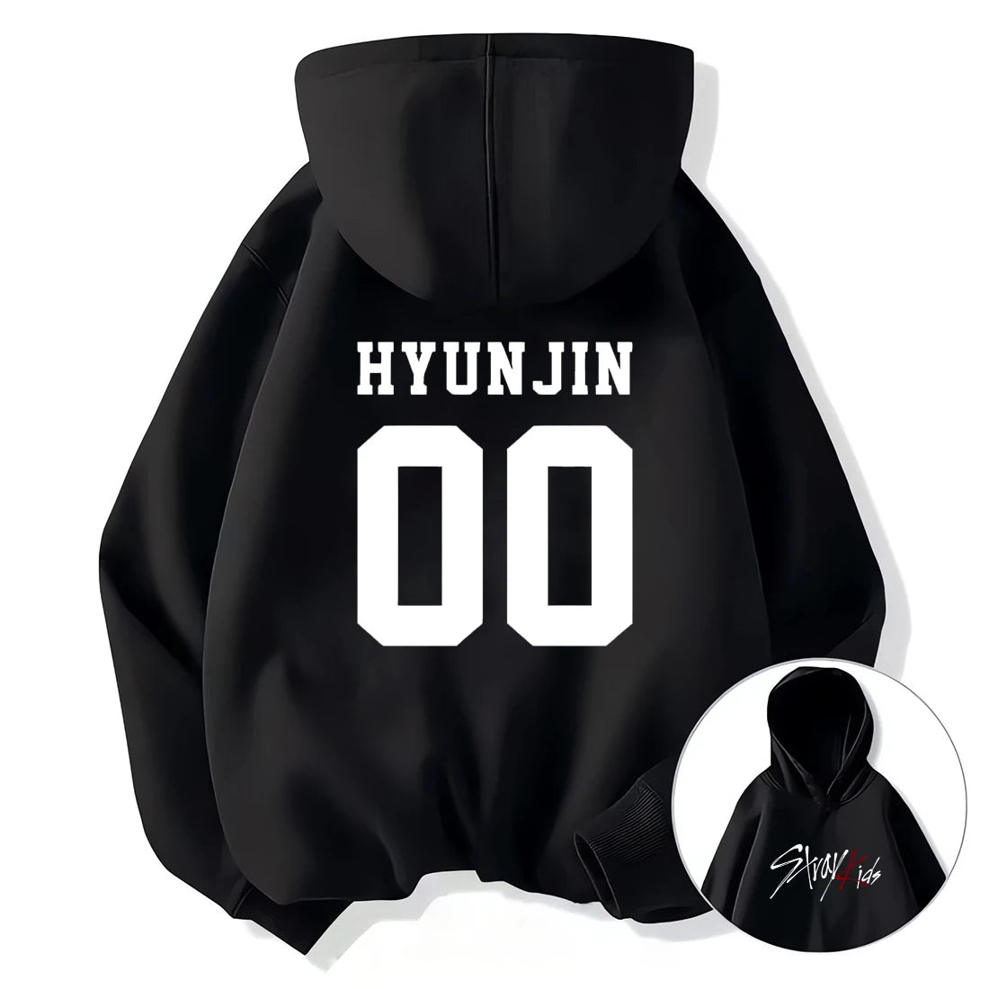 Hot Vintage Graphics print Stray Kids Hoodie Women Men Casual hip hop streetwear Long sleeve Fleece pullover Unisex sweatshirts 3