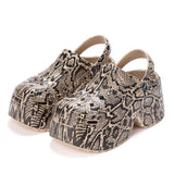 Women’s Leopard Print Platform Clogs