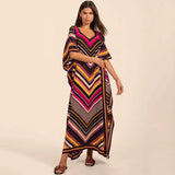 Women's Kaftan Dress | Plus Size Beach Cover Up | Summer Kimono Robe
