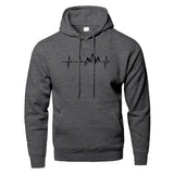 Mountain Heartbeat Hoodies for Man Sweatshirt Autumn Long Sleeve Hooded Sweatshirt 5
