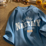 100% Cotton High Quality T-Shirt Short-Sleeved Comfortable Soft Loose Fashion Tops Tees Y2k American Vintage T Shirt For Men 3