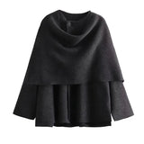 MUJER Plush Winter Coats for Women Asymmetric Scarf Demi-season Jacket for Women Parkas Long Sleeve Padded Coat Woman Jacket 3
